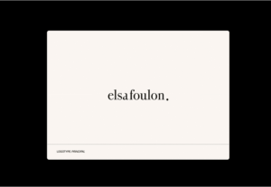Charte graphique, identité visuelle, direction artistique et logo de l'artiste céramiste Elsa Foulon. Studio de création d'application mobile et design graphique