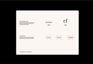 Charte graphique, identité visuelle, direction artistique et logo de l'artiste céramiste Elsa Foulon. Studio de création d'application mobile et design graphique
