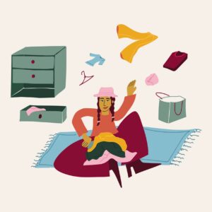 Illustrations : UI design, UX design, illustration et direction artistique de l'application mobile Reusses. Studio de création d'application mobile et design graphique
