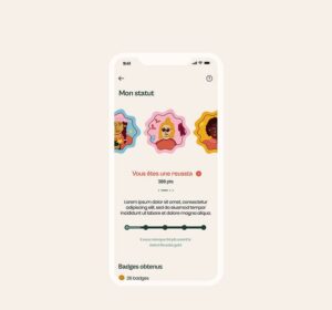UI design, UX design, illustration et direction artistique de l'application mobile Reusses Studio de création d'application mobile et design graphique