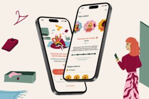 UI design, UX design, illustration et direction artistique de l'application mobile Reusses Studio de création d'application mobile et design graphique