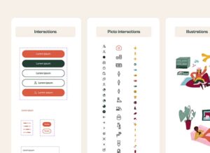 Style guide : UI design, UX design, illustration et direction artistique de l'application mobile Reusses Studio de création d'application mobile et design graphique