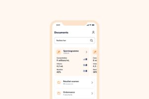UI design, direction artistique et branding de l'application mobile de santé Seedly. Studio de création d'application mobile et design graphique