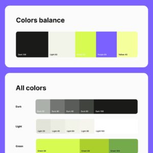 Style guide application mobile - UI design